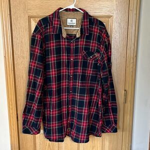 Legendary Whitetails Mid-Weight Plaid Flannel Shirt 2XT Tall